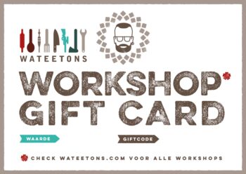 Wateetons Workshop digitale cadeaubon
